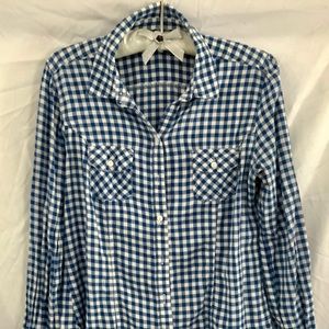 Old Navy Long Sleeve Button Down Gingham Shirt